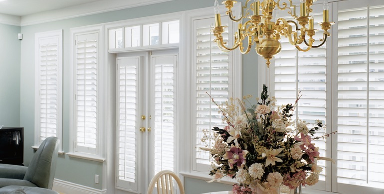 Austin sunroom polywood shutters